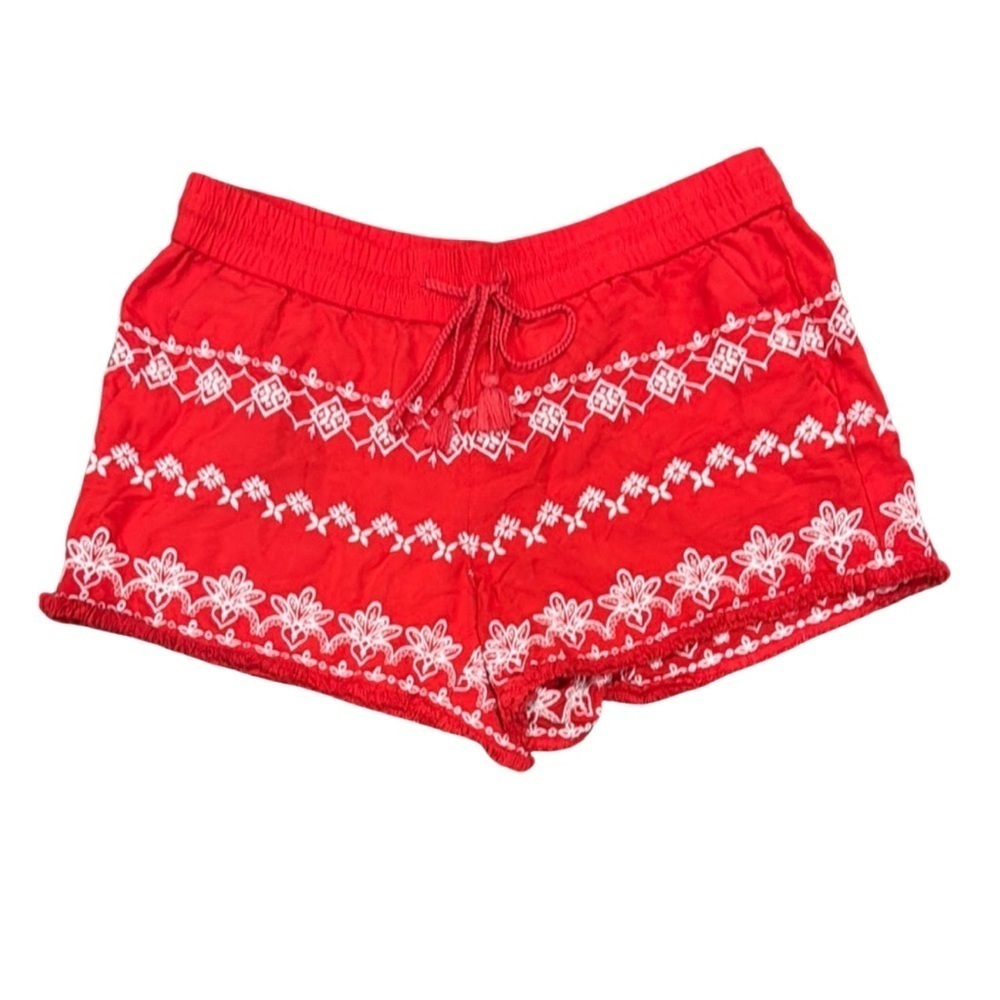 LOFT Red Casual Shorts - Medium womens bottom casual ladies